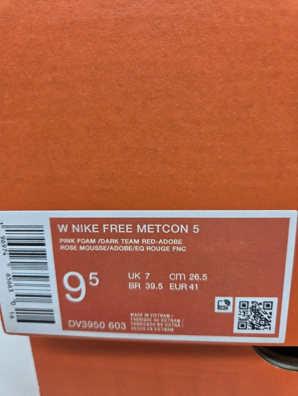 Nike Women's Free Metcon 5 Premium Pink Foam Women's Workout Shoes Size 9.5